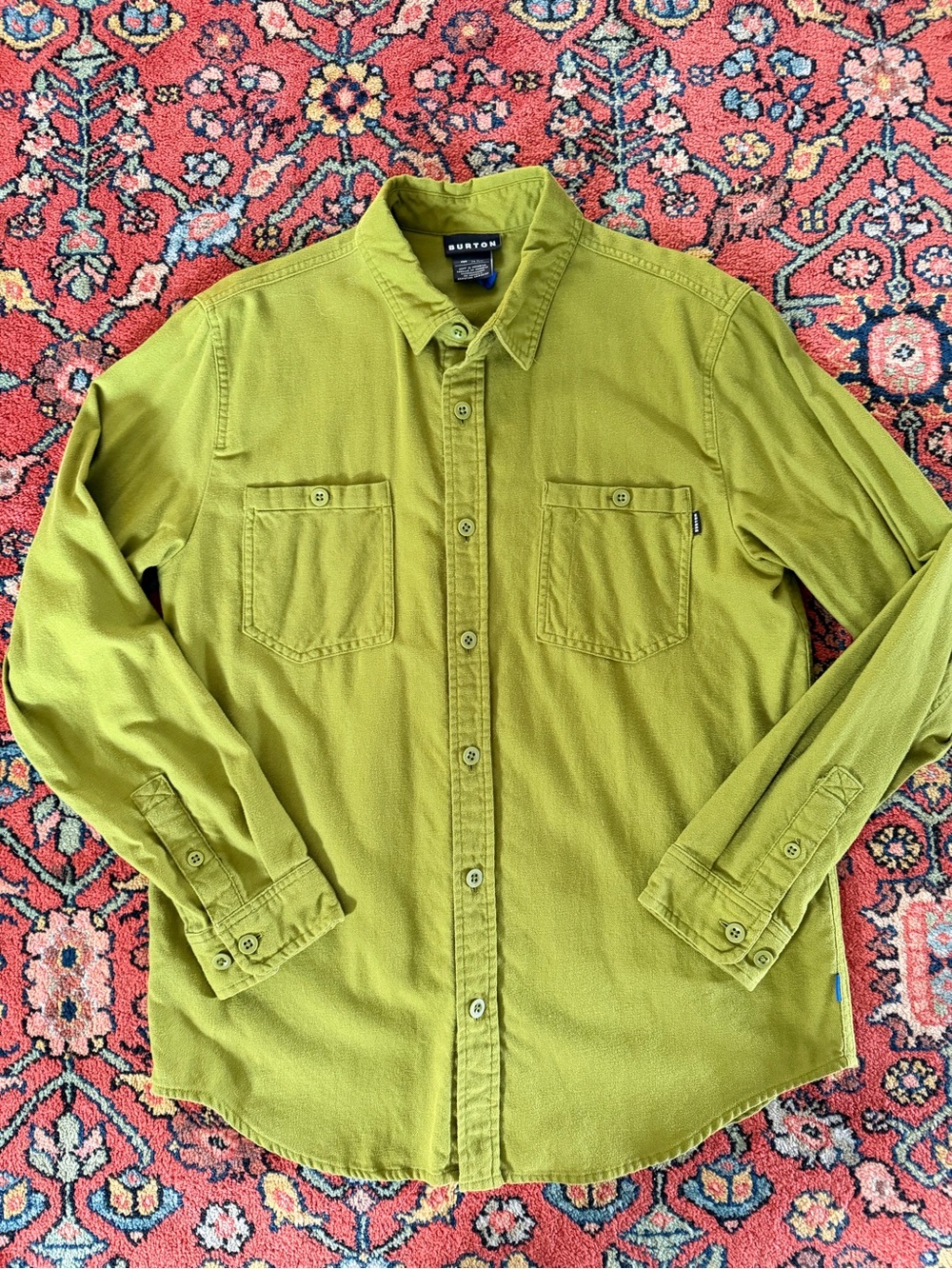 Burton Olive Green Button-Down Workshirt